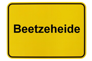 Illustration eines Ortsschildes der Gemeinde Beetzeheide in Brandenburg