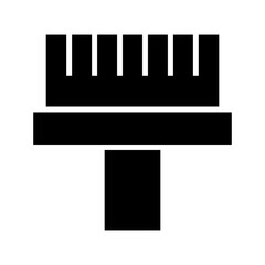 brush icon or logo isolated sign symbol vector illustration - high quality black style vector icons
