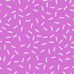Purple fabric design pattern - seamless vector dashes