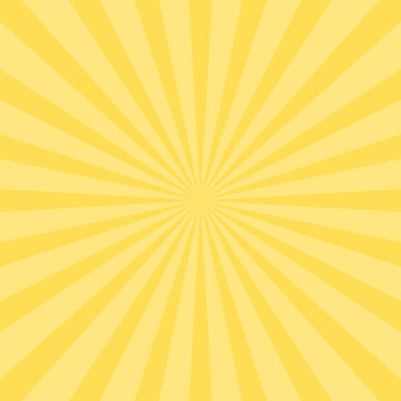 Vector sunburst yellow radial background