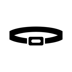 dog collar icon or logo isolated sign symbol vector illustration - high quality black style vector icons
