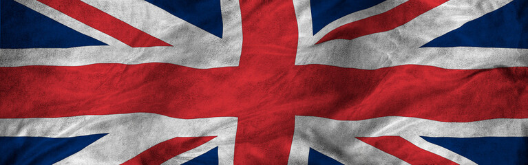 Brithish UK flag blowing in the wind.