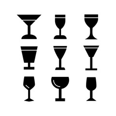 glass icon or logo isolated sign symbol vector illustration - high quality black style vector icons
