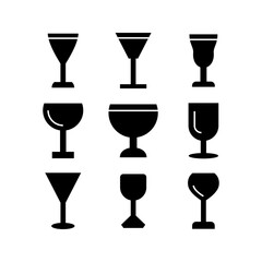 glass icon or logo isolated sign symbol vector illustration - high quality black style vector icons

