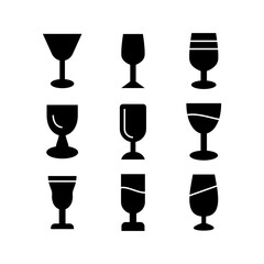 glass icon or logo isolated sign symbol vector illustration - high quality black style vector icons
