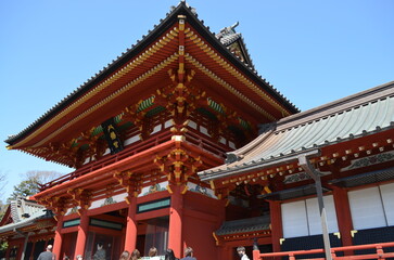 Obraz premium 鶴岡八幡宮参道からの景色