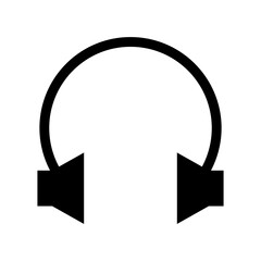 Obraz premium headphone icon or logo isolated sign symbol vector illustration - high quality black style vector icons 
