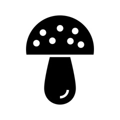 mushroom icon or logo isolated sign symbol vector illustration - high quality black style vector icons
