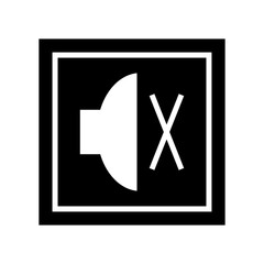mute icon or logo isolated sign symbol vector illustration - high quality black style vector icons
