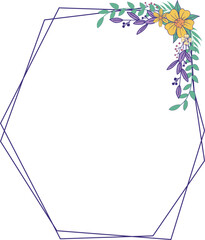 Floral Frame Illustration