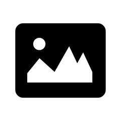 picture icon or logo isolated sign symbol vector illustration - high quality black style vector icons
