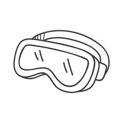 illustration of a black and white helmet