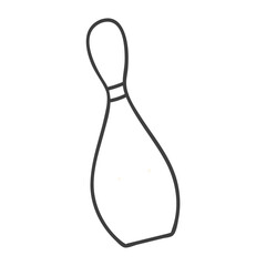 bowling pins isolated on white