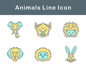 Animals Vector Icon Set