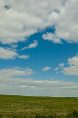 Fototapeta na wymiar Blue sky with gray clouds at daytime