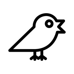 bird icon or logo isolated sign symbol vector illustration - high quality black style vector icons
