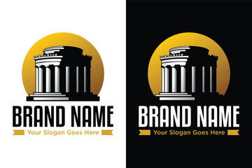 modern simple George Rogers Clark Memorial illustration logo design