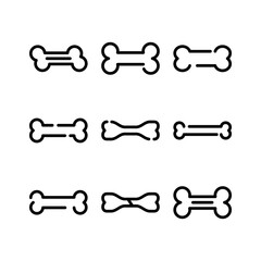 bone icon or logo isolated sign symbol vector illustration - high quality black style vector icons
