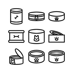 can of food icon or logo isolated sign symbol vector illustration - high quality black style vector icons

