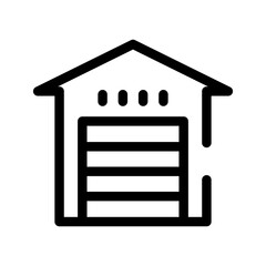 Warehouse Icon Vector Symbol Design Illustration