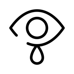 Tear Icon Vector Symbol Design Illustration
