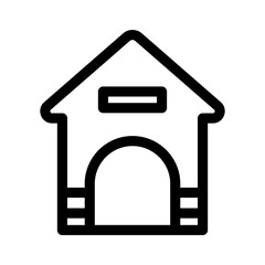 dog house icon or logo isolated sign symbol vector illustration - high quality black style vector icons
