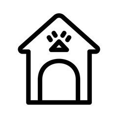 dog house icon or logo isolated sign symbol vector illustration - high quality black style vector icons
