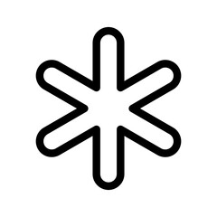 Fototapeta premium Snowflake Icon Vector Symbol Design Illustration
