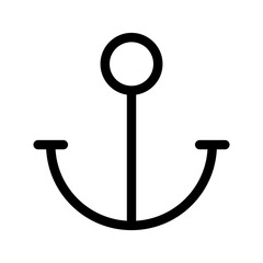 Anchor Icon Vector Symbol Design Illustration