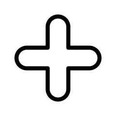 Plus Icon Vector Symbol Design Illustration