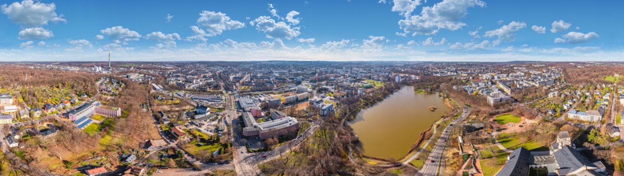 chemnitz saxony anhalt aerial skypano 360&deg;