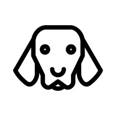 dog icon or logo isolated sign symbol vector illustration - high quality black style vector icons
