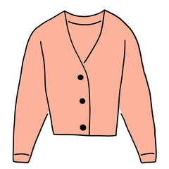 cardigan hand drawn