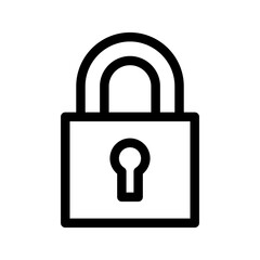 Lock Icon Vector Symbol Design Illustration