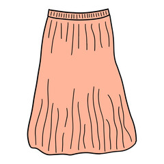skirt hand drawn