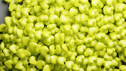 hearts background made in 3d