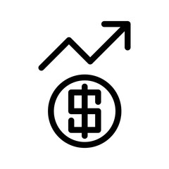 Obraz premium Profit Icon Vector Symbol Design Illustration