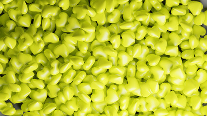 hearts background made in 3d