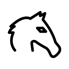 horse icon or logo isolated sign symbol vector illustration - high quality black style vector icons
