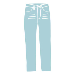 jean pants doodle hand drawn