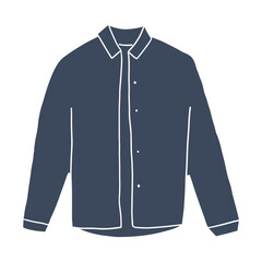 Naklejka premium shirt long sleeved doodle hand drawn