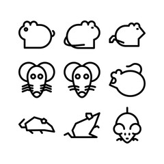 mouse icon or logo isolated sign symbol vector illustration - high quality black style vector icons
