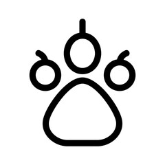 paw icon or logo isolated sign symbol vector illustration - high quality black style vector icons
