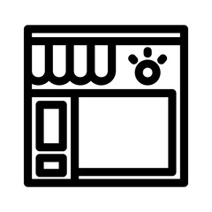 pet shop icon or logo isolated sign symbol vector illustration - high quality black style vector icons
