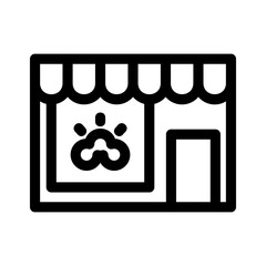 pet shop icon or logo isolated sign symbol vector illustration - high quality black style vector icons
