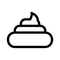 poop icon or logo isolated sign symbol vector illustration - high quality black style vector icons
