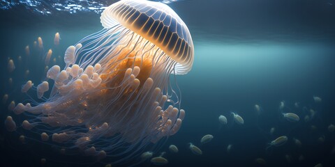 Silent Symphony: The Elegance of a Jellyfish in Motion Generative AI