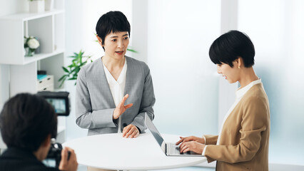 インタビュー収録　カメラマン