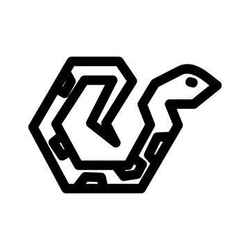 snake icon or logo isolated sign symbol vector illustration - high quality black style vector icons
