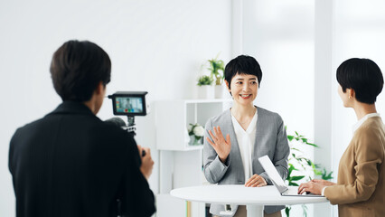 インタビュー収録　カメラマン